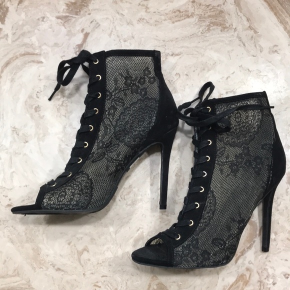 Shoes - Lace booties